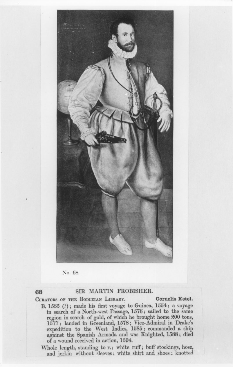 Sir Martin Frobisher portréja (1535-94 körül) alkotó: English School