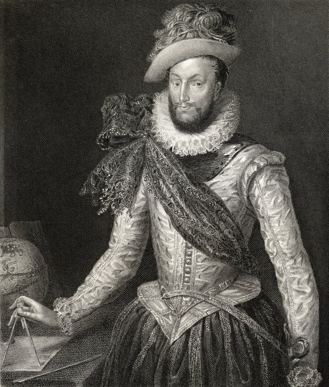 Sir Walter Raleigh (1554-1618) portréja a „Lodge