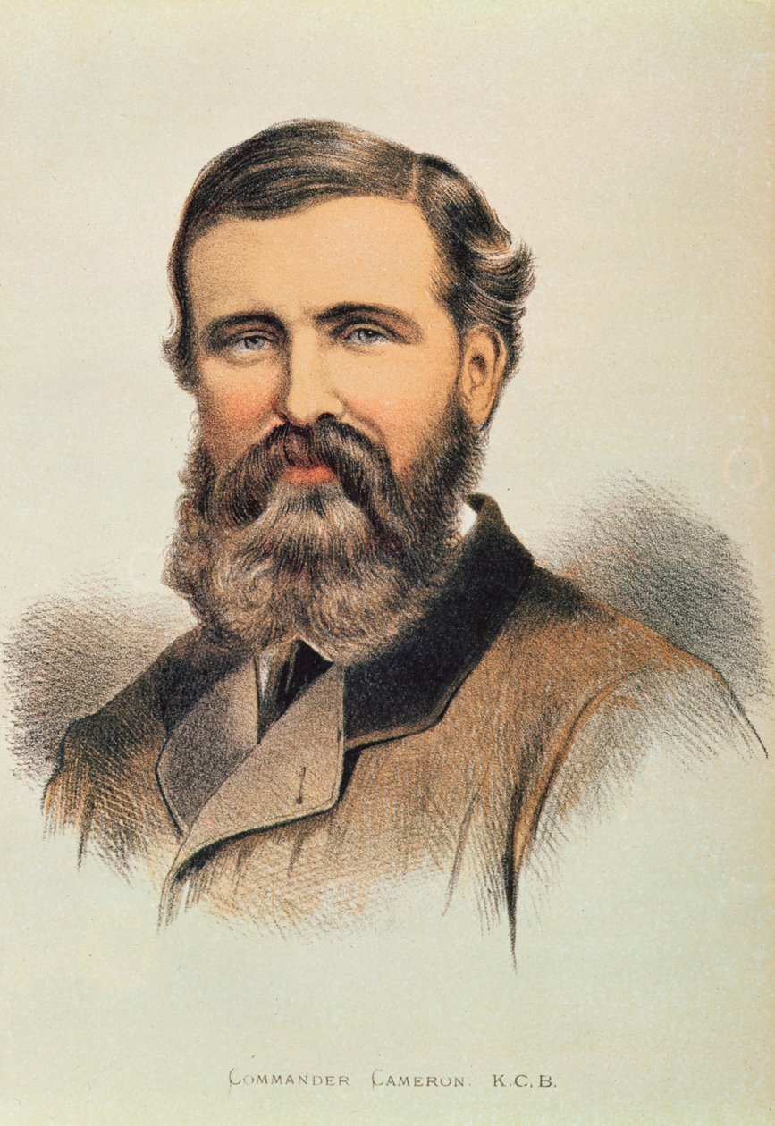 Verney Lovett Cameron (1844-94), angol felfedező portréja alkotó: English School