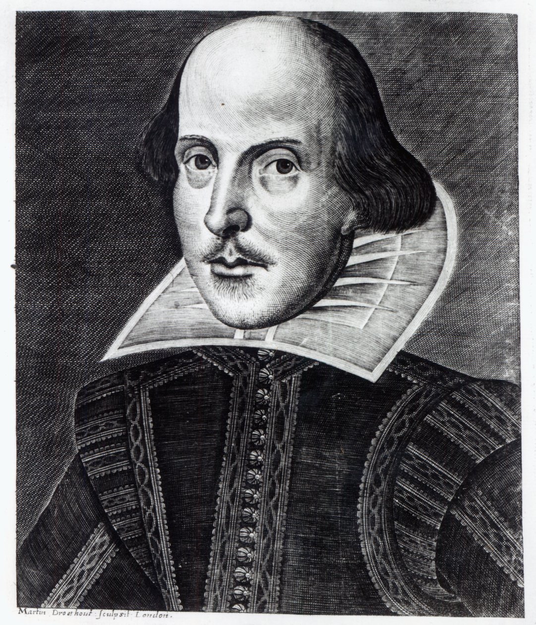 William Shakespeare portréja, Martin Droeshout metszete, 1623 alkotó: English School