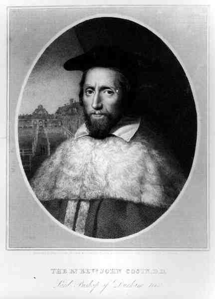 John Cosin tiszteletes (1594-1672), durhami püspök úr portréja 1660-ban, metszett Edward Scriven (1775-1841), 1815 alkotó: English School