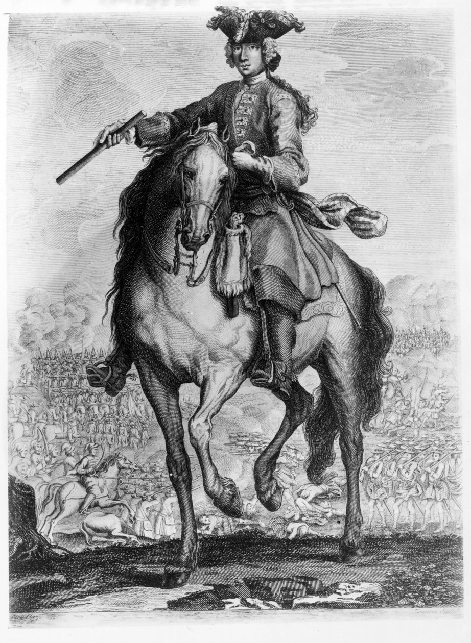 Károly Edward Stuart herceg a prestonpansi csatában, 1745 körül alkotó: English School