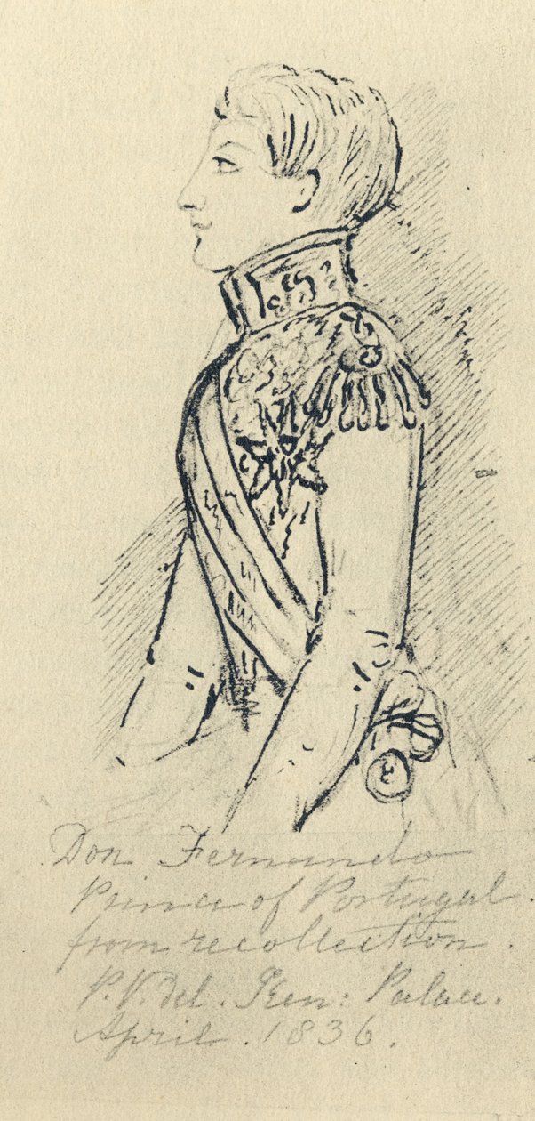 Ferdinánd szász-coburgi herceg (1816-85) Portugália király hitvese alkotó: English School