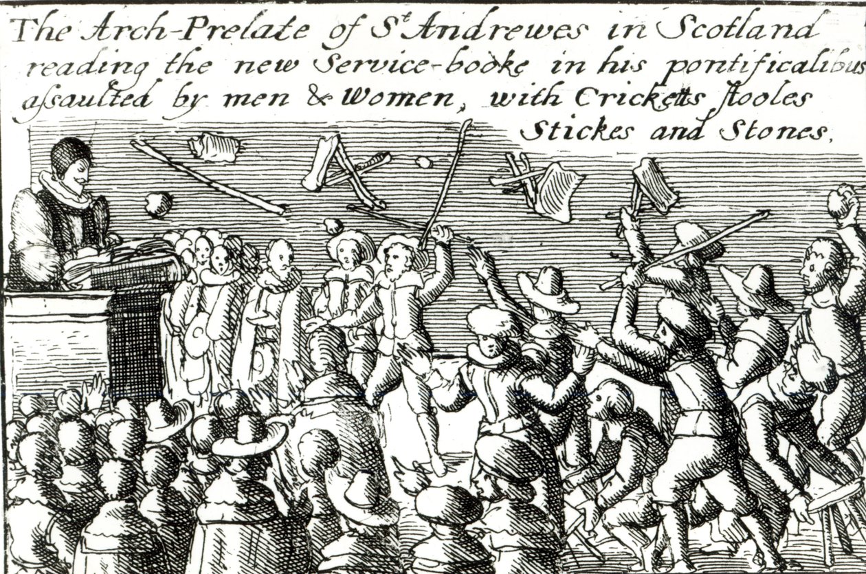 Tüntetők Edinburgh-ban, 1637 alkotó: English School