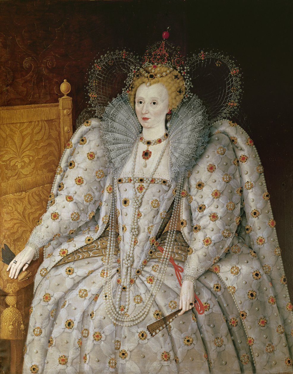 I. Erzsébet angol és ír királynő (1533-1603) alkotó: English School