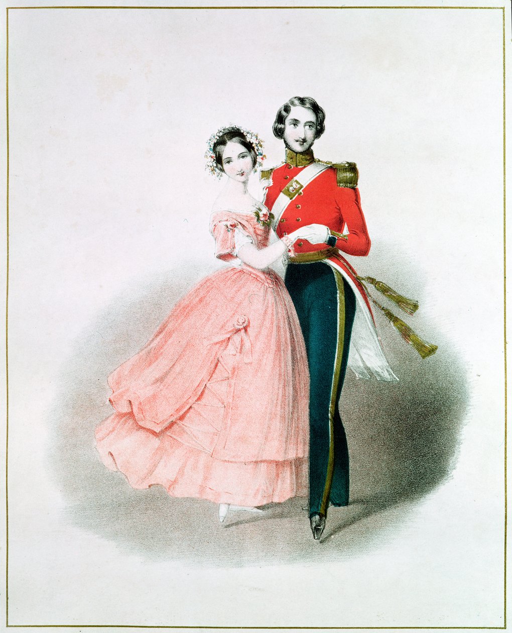 Viktória királynő (1819-1901) és Albert táncoló herceg (1819-61) alkotó: English School