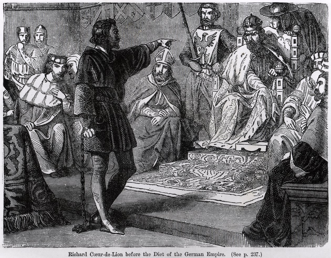 Richard Coeur de Lion a Német Birodalom országgyűlése előtt alkotó: English School