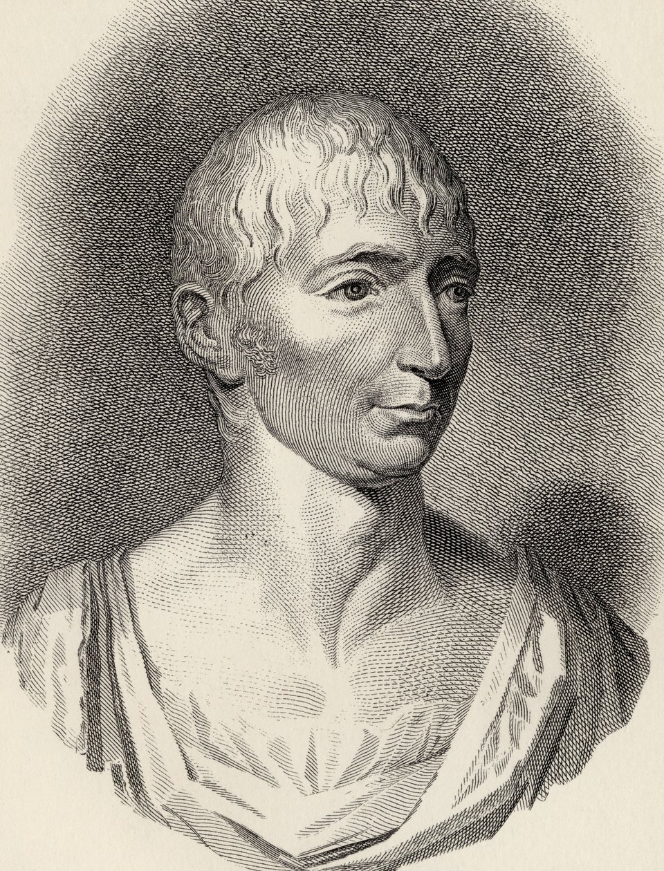 Richard Porson, egy mellszobra után, James Fittler (1758-1835) metszetében, illusztrációja a „Eminent Etonians emlékirataiból”, Sir Edward Creasy 1876-ban jelent meg Londonban. alkotó: English School