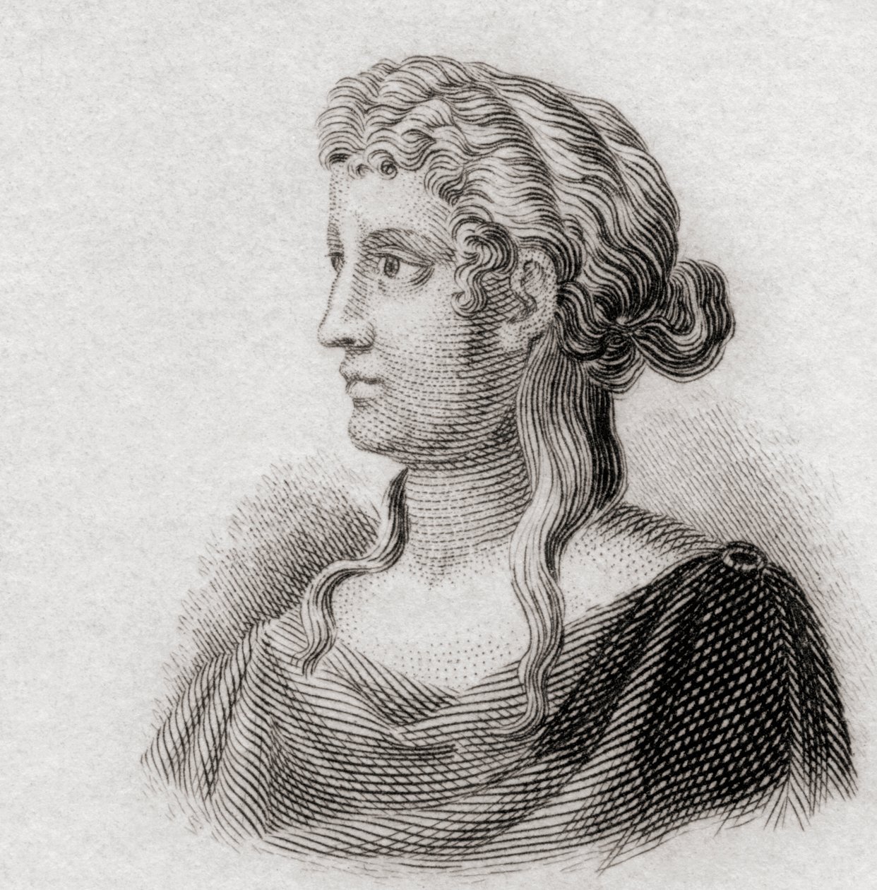 Sappho, 1825 alkotó: English School
