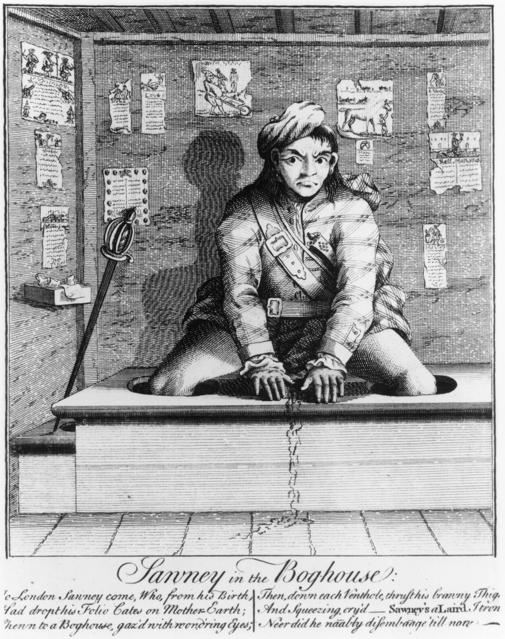 Fűrész a mocsárban, 1745 alkotó: English School