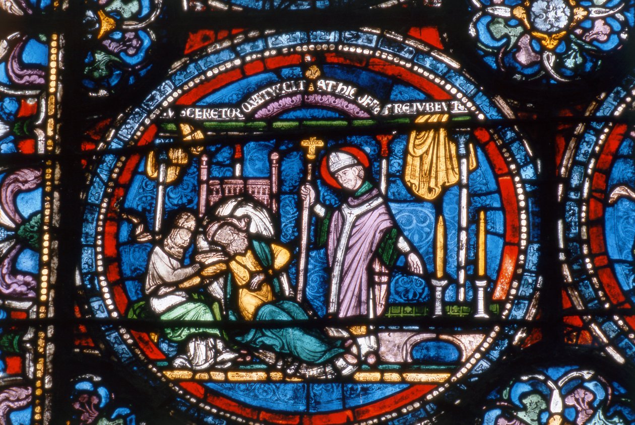 Jelenet Becket Szent Tamás életéből, Szentháromság-kápolna ablakai, 1220 körül alkotó: English School