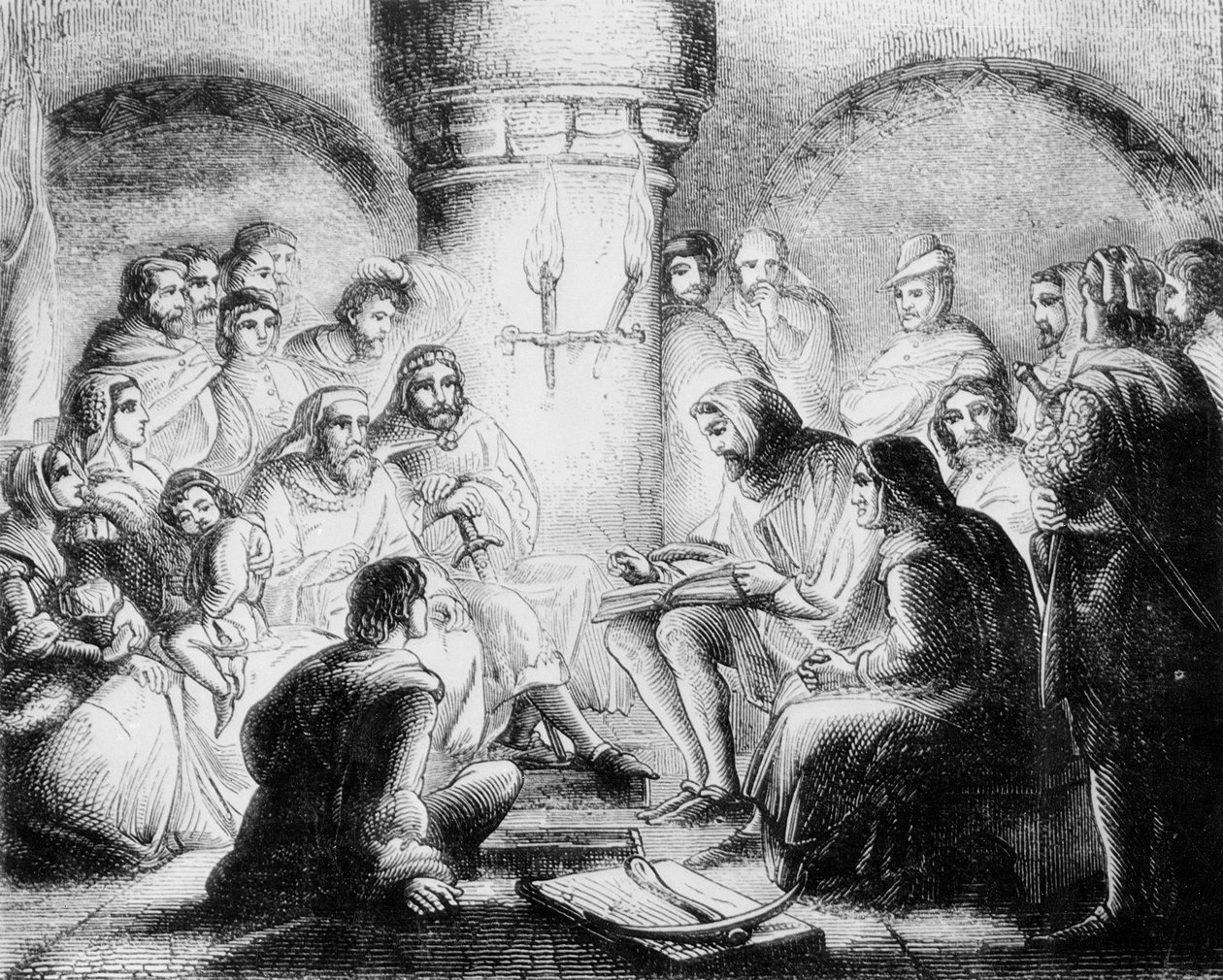 Wycliffe Bibliájának titkos tanulmányozása alkotó: English School