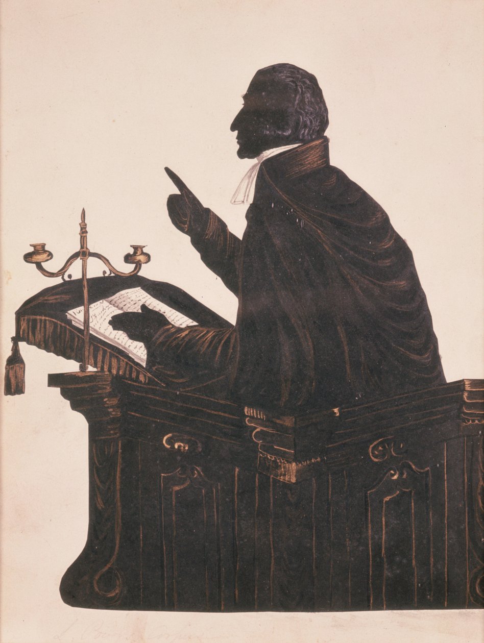 L. Littleton Powys tiszteletes sziluettje (1791-1872), egy ismeretlen művésztől, 1850 körül alkotó: English School