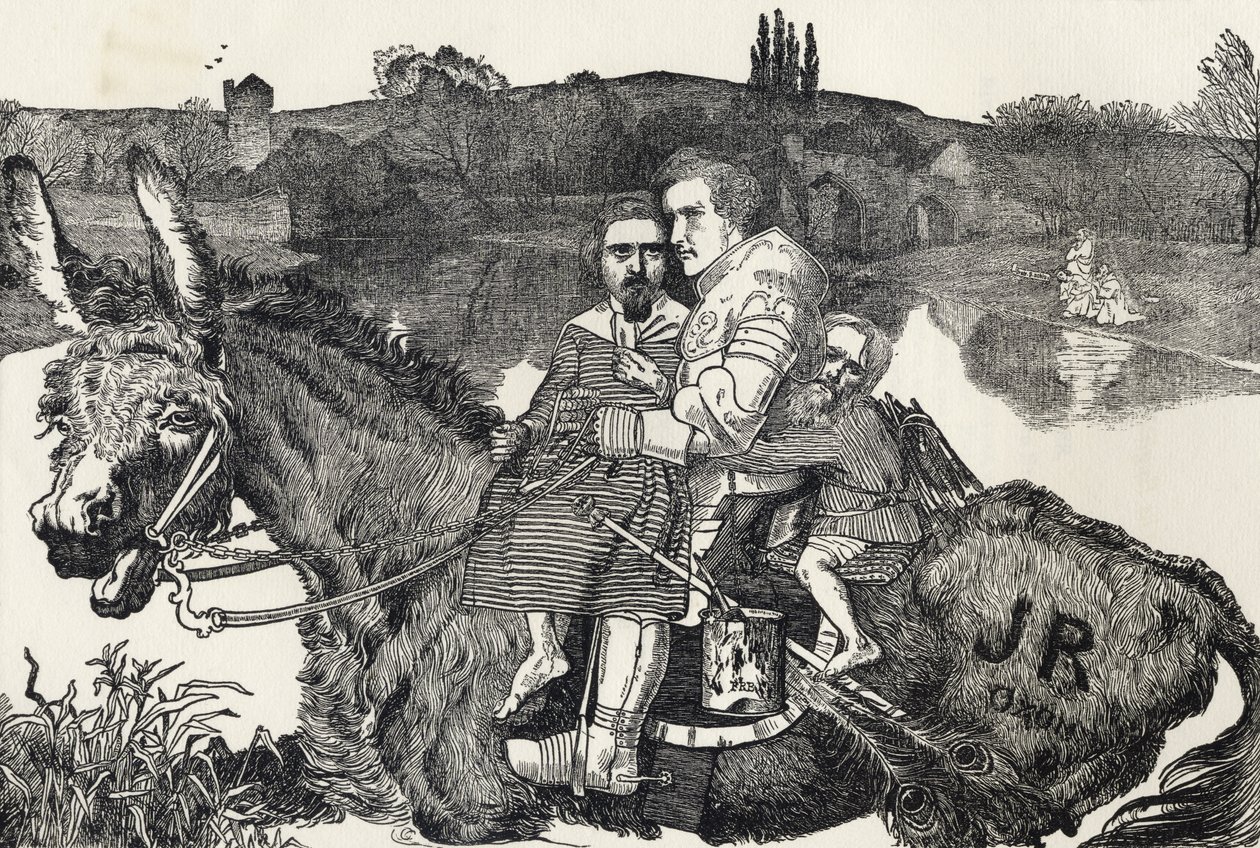 Sir Isumbras a Fordnál, Richard Fisher „A metszetek, rézkarcok és fametszetek gyűjteményének katalógusából” 1879-ben alkotó: English School