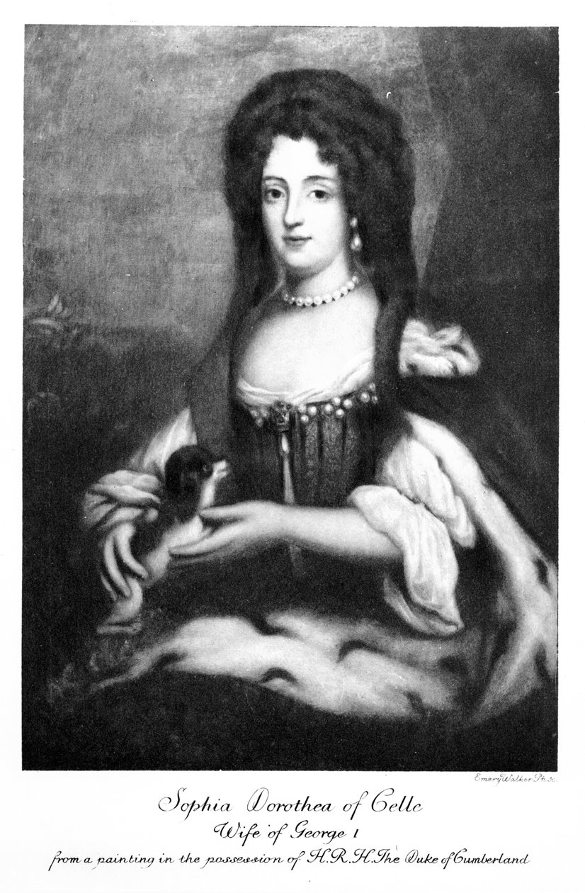 Celle-i Sophia Dorothea, Emery Walker metszetét alkotó: English School