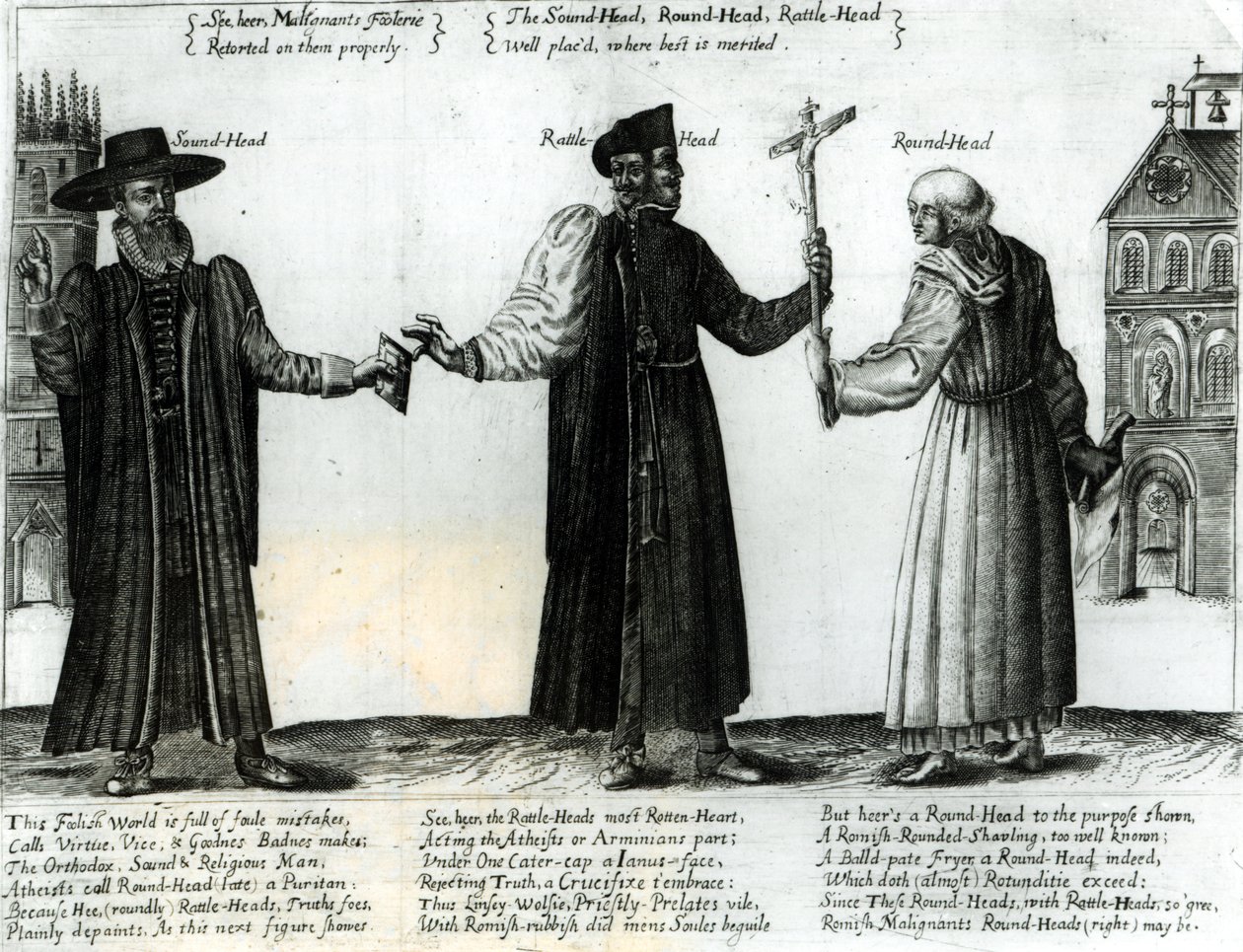 Soundhead, Rattlehead, Roundhead, 1642 alkotó: English School
