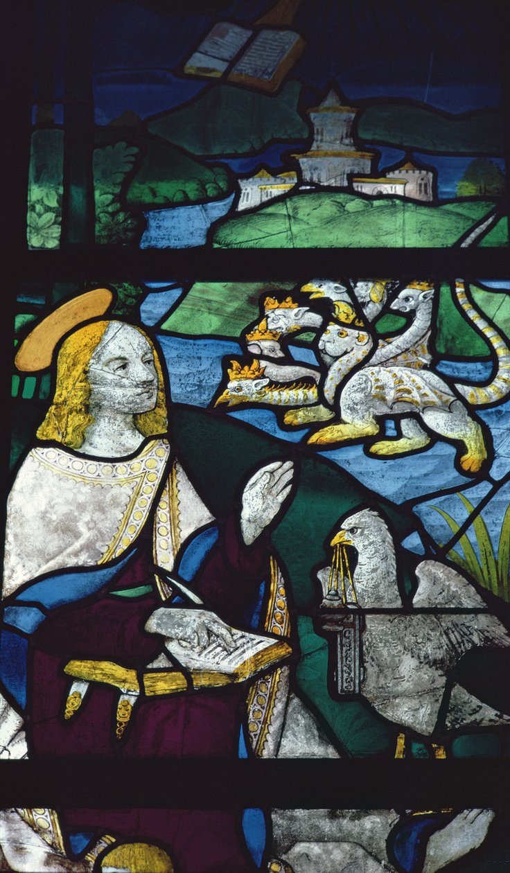 Szent János Patmosz szigetén, 16. század alkotó: English School