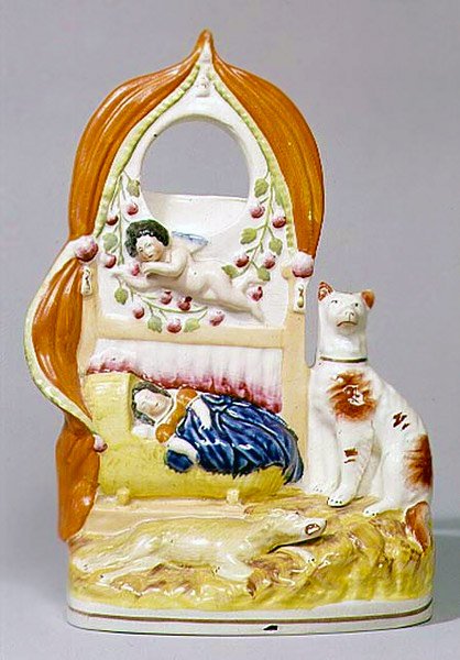 Staffordshire óratartó, 1850 körül (kerámia) alkotó: English School