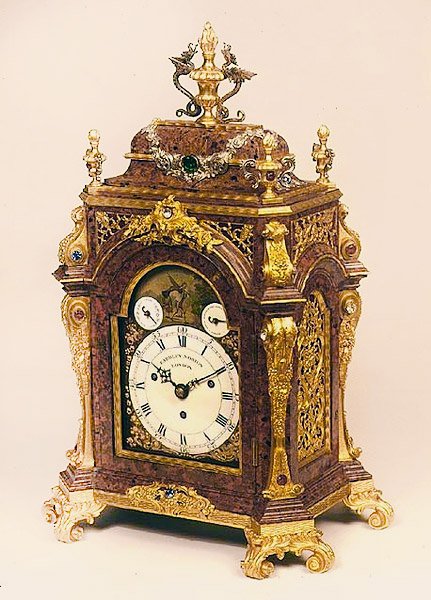 Asztali óra, Eardley Norton (fl.1770-94), 18. század (teknőspáncél és ormolu) alkotó: English School