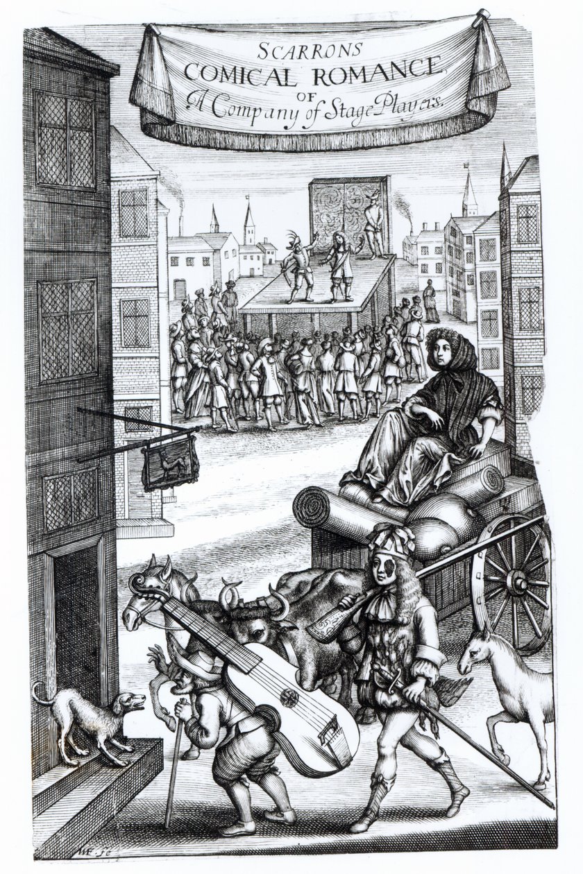 "The Comical Romance", Paul Scarron (1610-60) alkotó: English School
