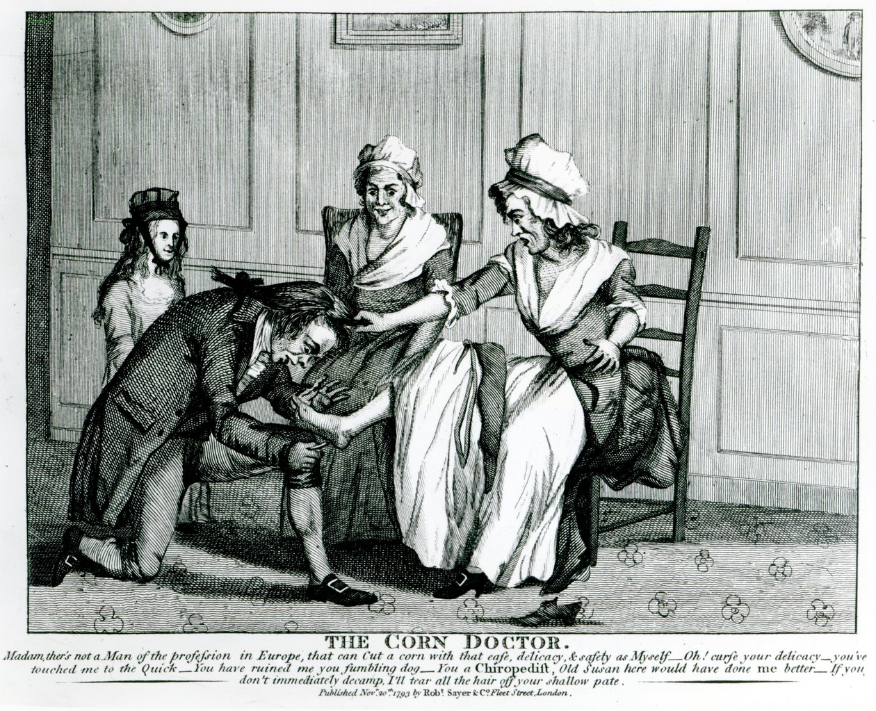 A kukoricadoktor, 1793 alkotó: English School