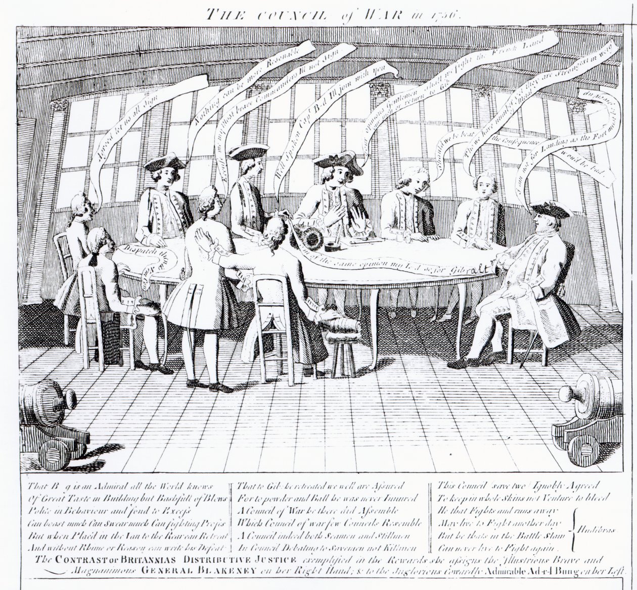 A haditanács 1756-ban alkotó: English School