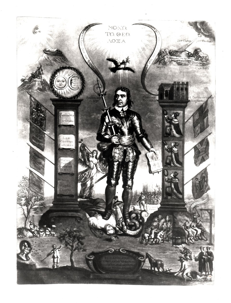 Anglia zavarainak jelképe, 1658 alkotó: English School