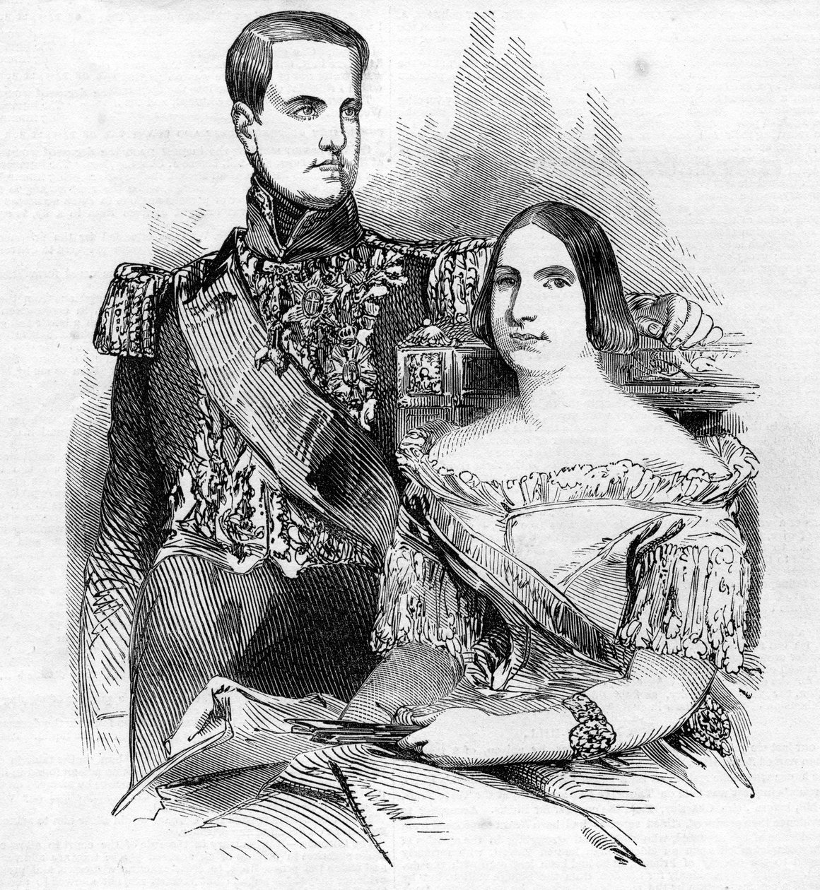 Brazília császára és császárnéja alkotó: English School