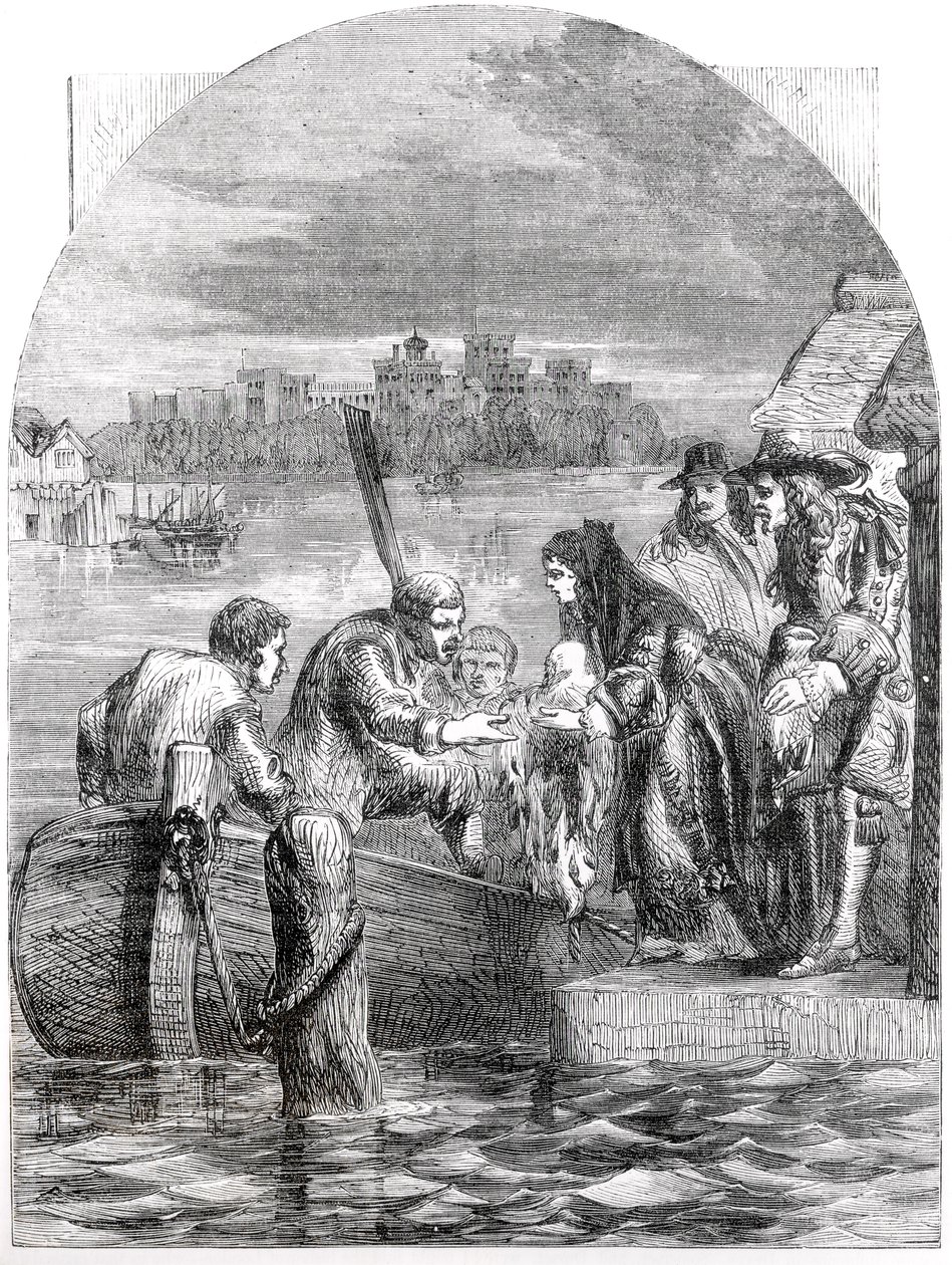 Jakab királynőjének repülése, 1688. december alkotó: English School