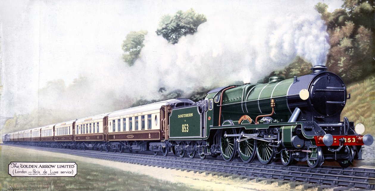The Golden Arrow Limited, London-Paris De Luxe Service, 1900-as évek alkotó: English School