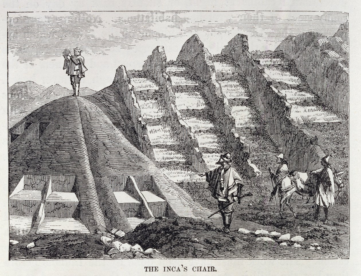 Az Inka széke, E. George Squier „Incidents of Travel and Exploration in the Land of the Inka”, pub. 1878-ban alkotó: English School