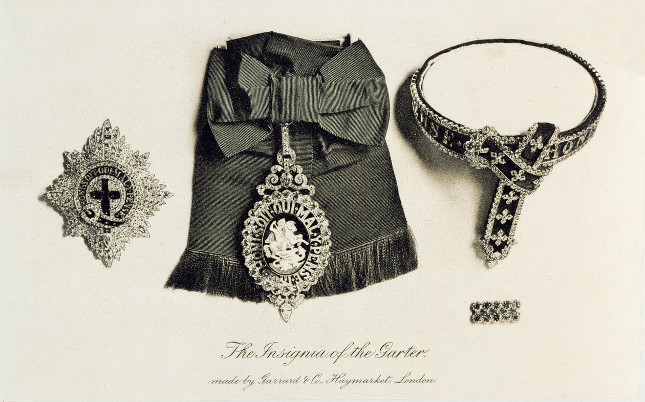 A Harisnyakötő jelvénye, a Garrard & Co., Haymarket, London alkotó: English School