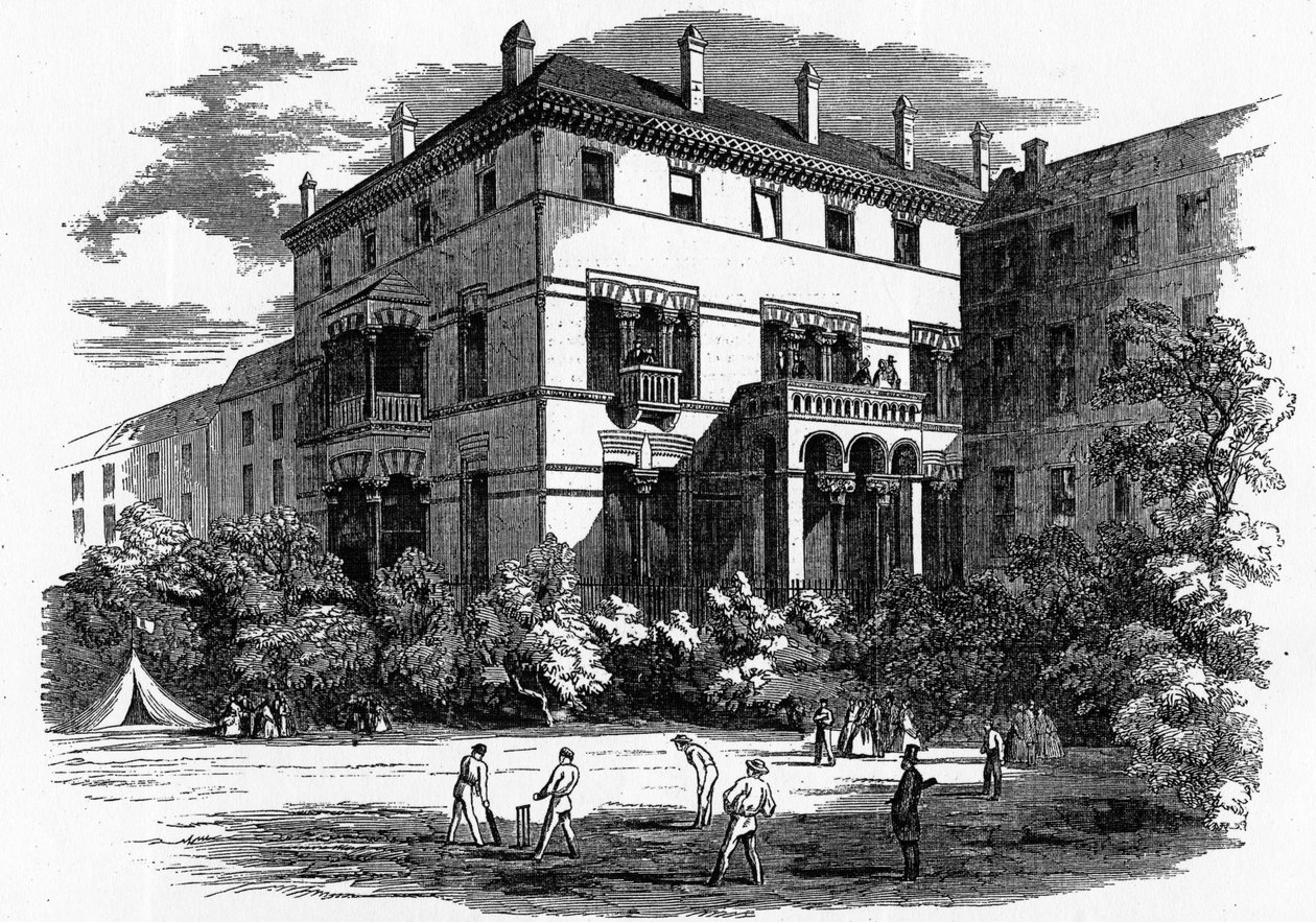 A Kildare Street Club, illusztráció a „The Illustrated London News”-ból, 1861 alkotó: English School