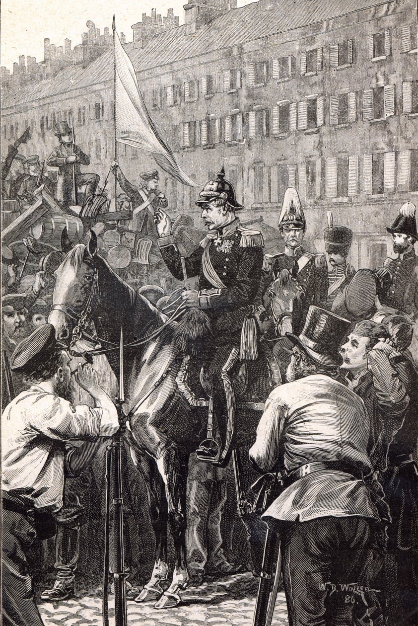 A porosz király beszéde a berliniekhez 1848-ban alkotó: English School