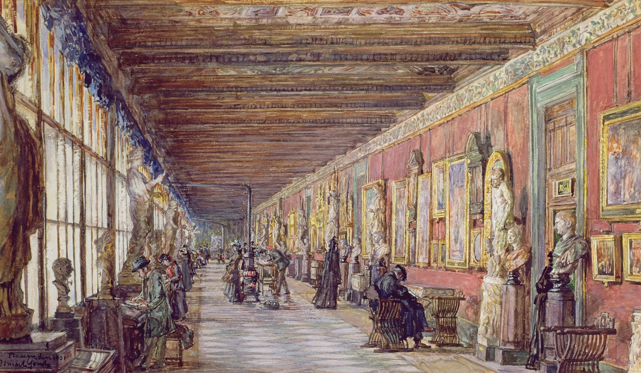 A Long Gallery, az Uffizi alkotó: English School