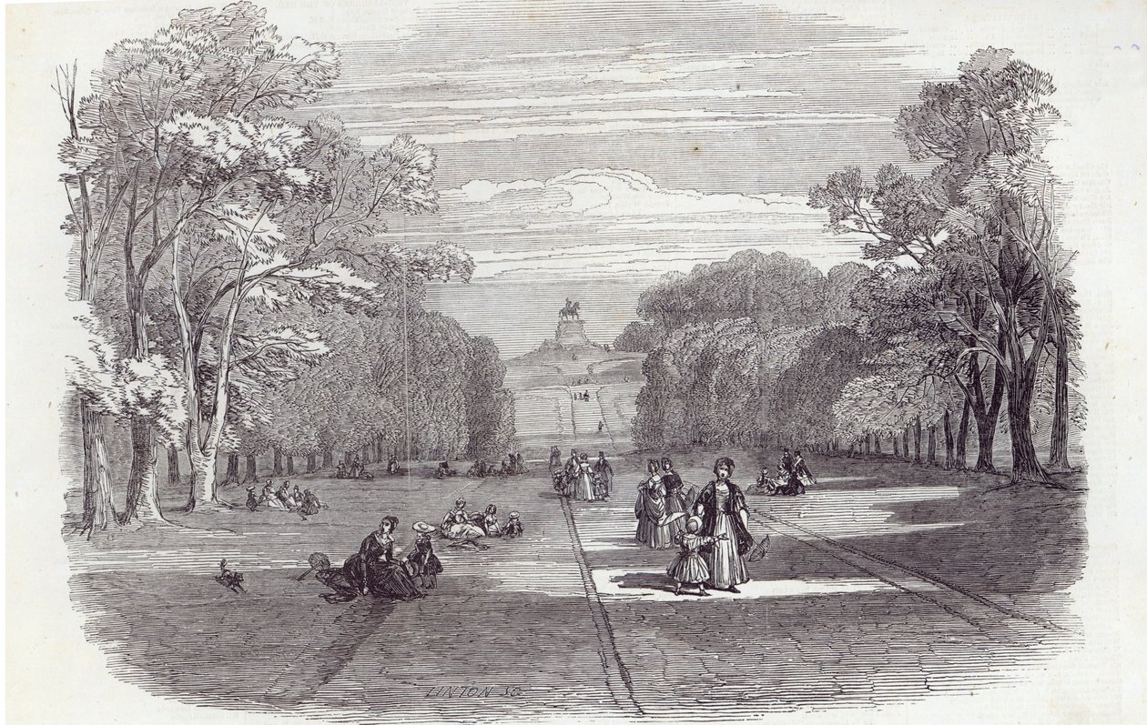 The Long Walk, Windsor, The Illustrated London News, 1846. november 14. alkotó: English School