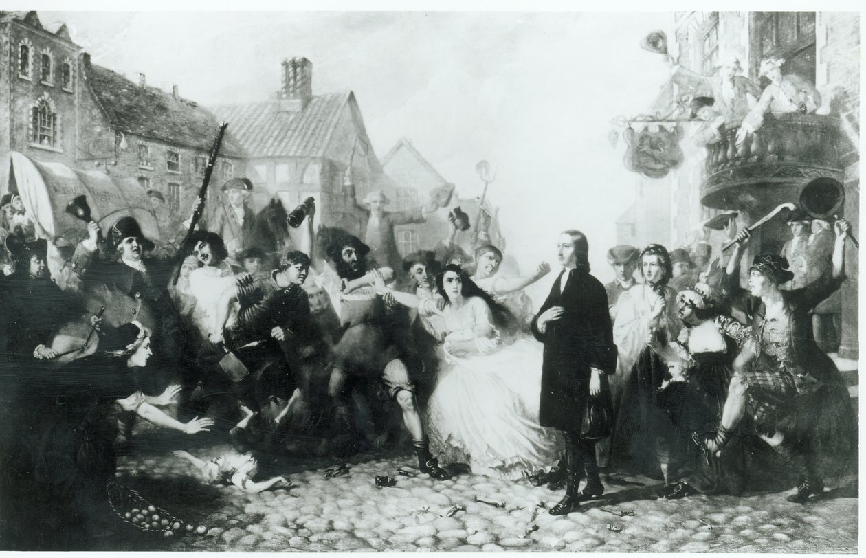 John Wesley (1703-91) mobbingja Wednesburyben alkotó: English School