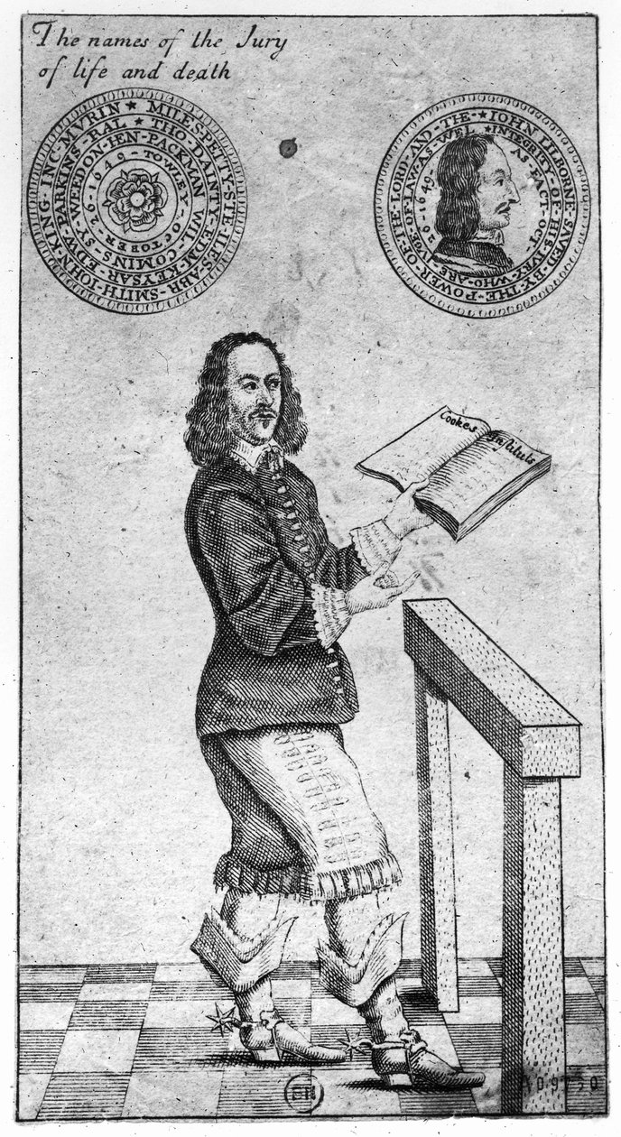 Az élet és halál esküdtszékének nevei, 1649 alkotó: English School