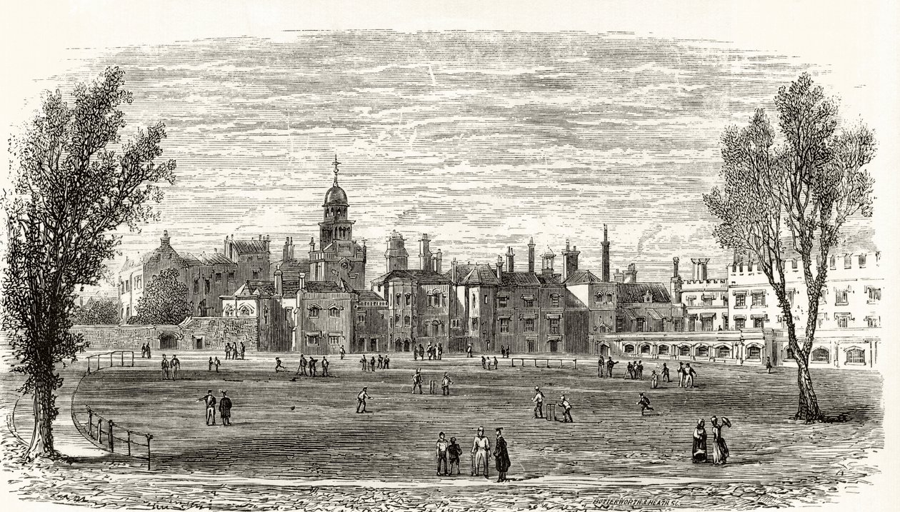 The Old Charterhouse, a „London Pictures: Drawn with Pencil” című művéből, Richard Lovett tiszteletestől, 1890-ben alkotó: English School