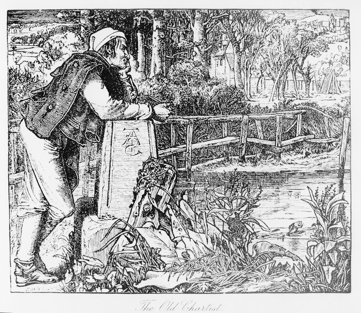 The Old Chartist, vésette Sandys, 1909 alkotó: English School