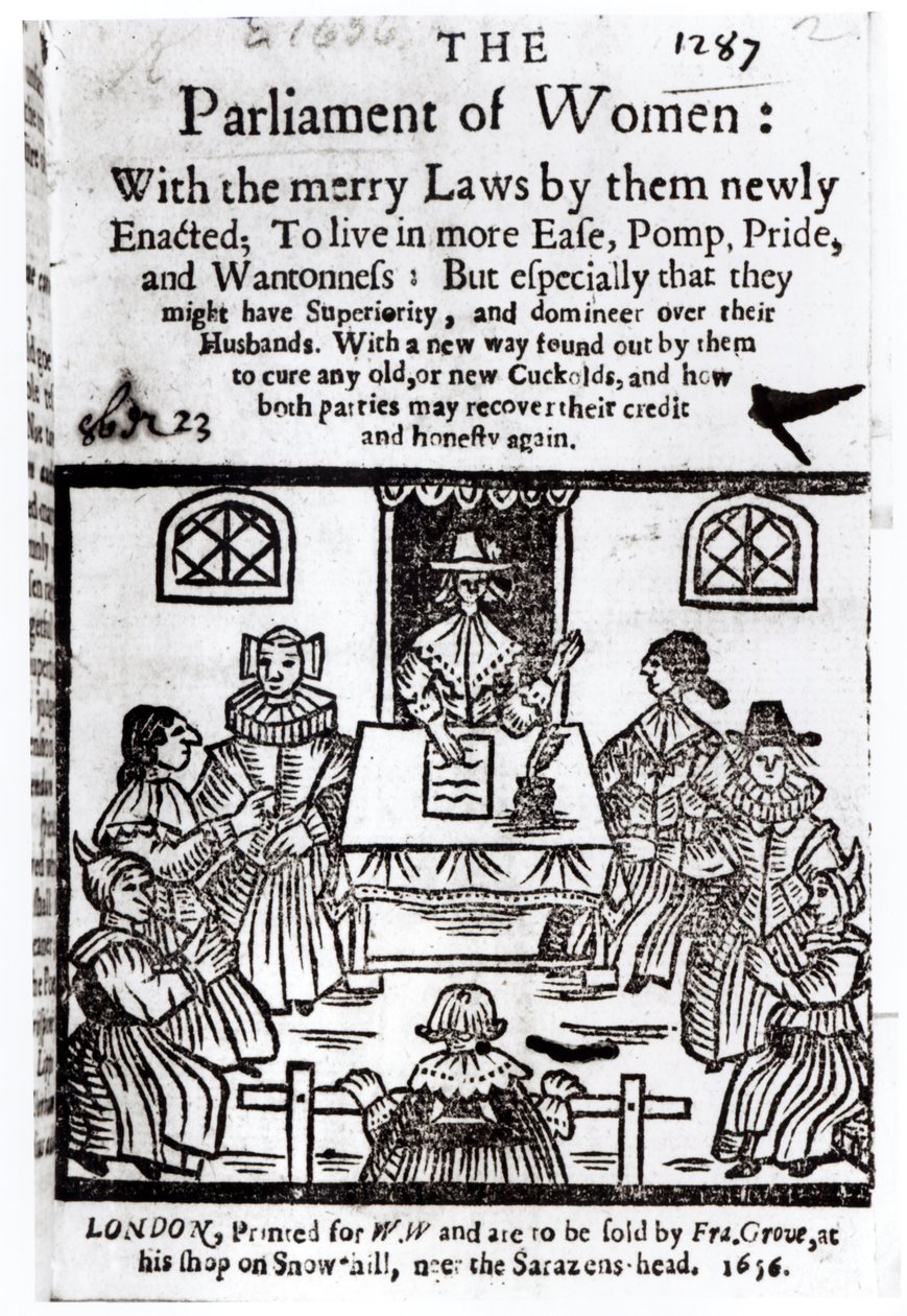 A nők országgyűlése, 1656 alkotó: English School