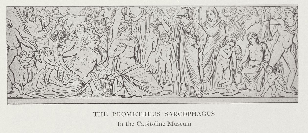 A Prometheus szarkofág, az eredeti után a Capitolium Múzeumban alkotó: English School