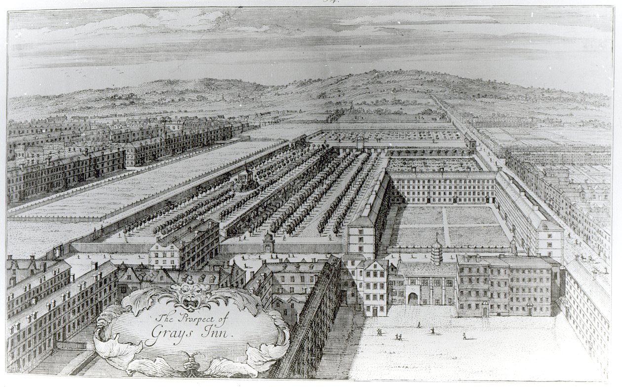 The Prospect of Grays Inn, 1720 alkotó: English School