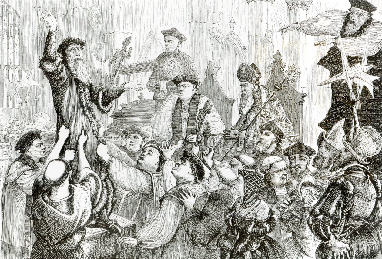 Cranmer érsek (1489-1566) visszamondása az oxfordi St Mary
