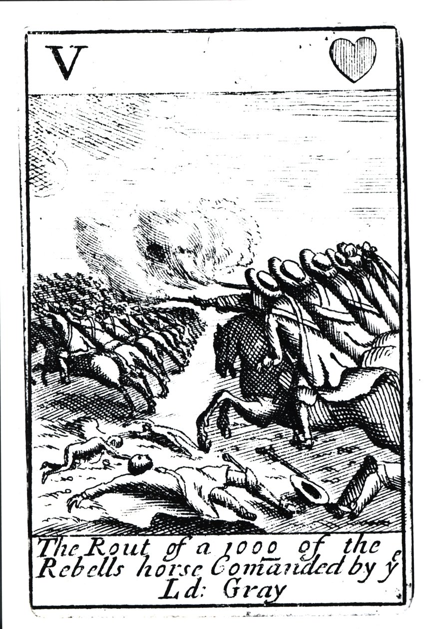 A lázadók 1000-es kitörése a Sedgemoor-i csatában, 1685. július 6. alkotó: English School