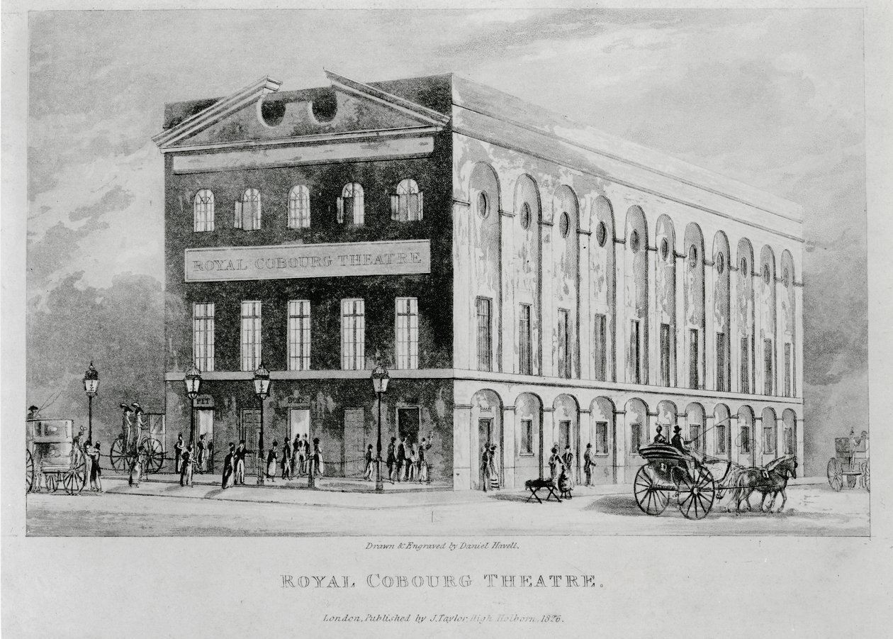 A Royal Coburg Színház, Surrey, 1826 alkotó: English School