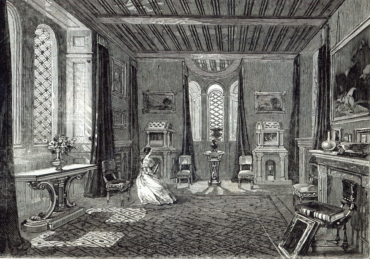 The Scarlet Drawing-room, Lansdown Tower, a 