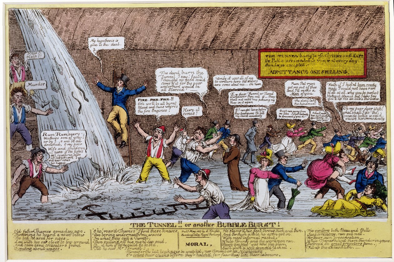 Az alagút!!! vagy egy másik buborékkitörés!, 1827 alkotó: English School