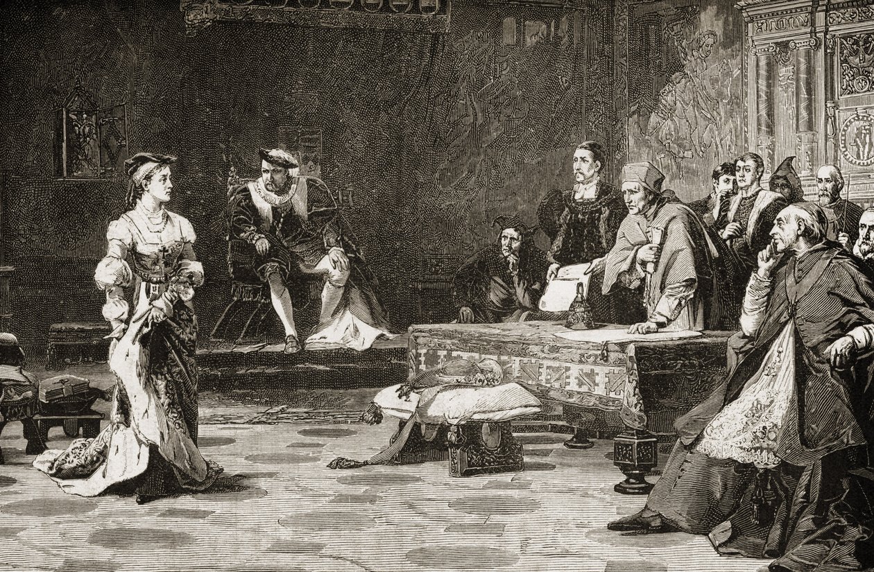 Aragóniai Katalin (1485-1536) első tárgyalása 1529-ben alkotó: English School