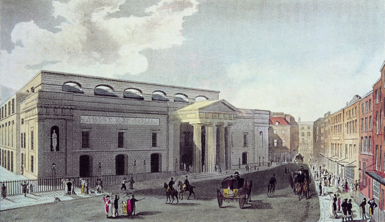 Theatre Royal, Covent Garden, 1809 alkotó: English School